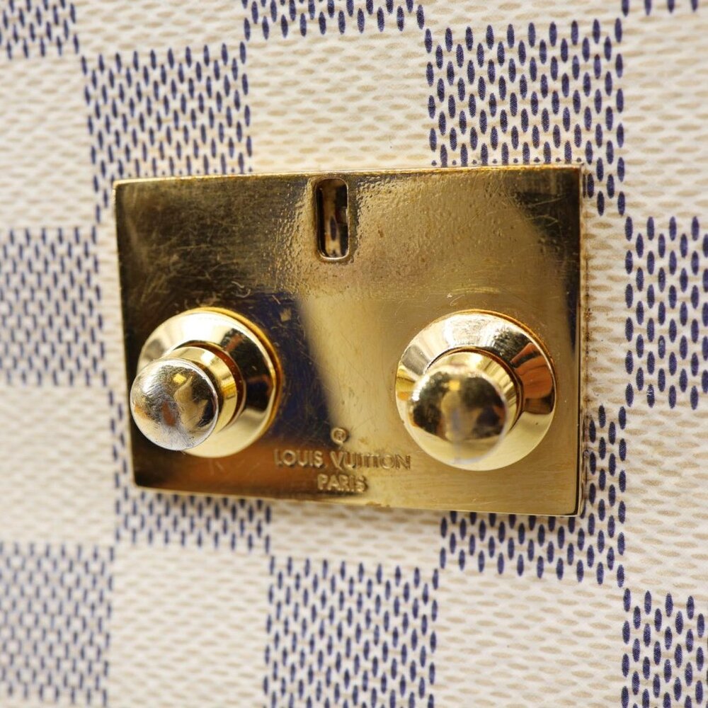 Louis Vuitton  Croisette Damier Azur Satchel Crossbody Bag Rose Ballerine - Picture 10 of 16